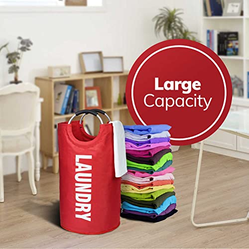 Keplin, grande cesto portabiancheria pieghevole in...