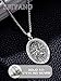 Seiyang St Jude Thaddeus Medal 925 Sterling Silver Saint Jude Pendant Necklace Patron Saint of Lost Causes Medallion Jewelry Religious Catholic Gift for Men Women