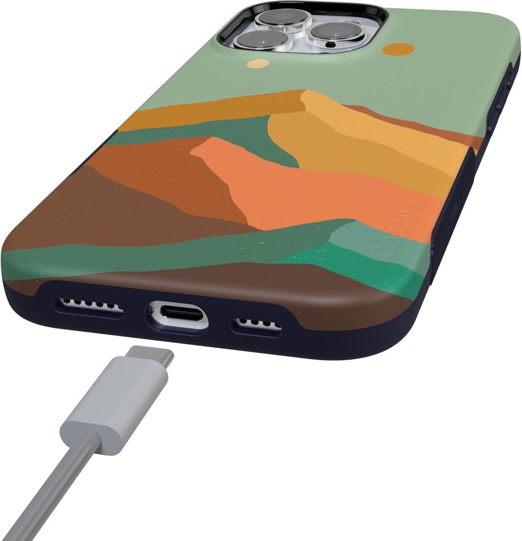 Casely iPhone 16 Pro Case | Endless Peaks | Colorblock Mountain | Bold Protective Case Design | Compatible with MagSafe
