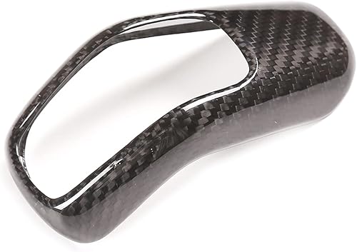 Miniatura 7 de YIWANG Cubierta de la cabeza de la perilla de palanca de cambios de fibra de carbono 100% real para Land Rover Defender 110 2020 2021 Accesorios de