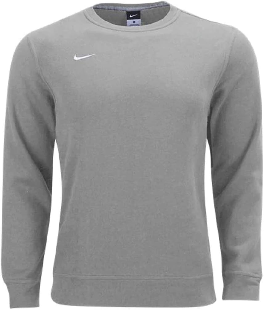 nike club crew neck sweat in white
