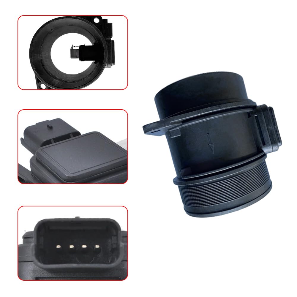 Sensore di flusso d'aria MAF Kacepar 5WK97002 compatibile con Citroen Jumpy Box Fiat Scudo Ford Peugeot 02/2007–2012 1 pz