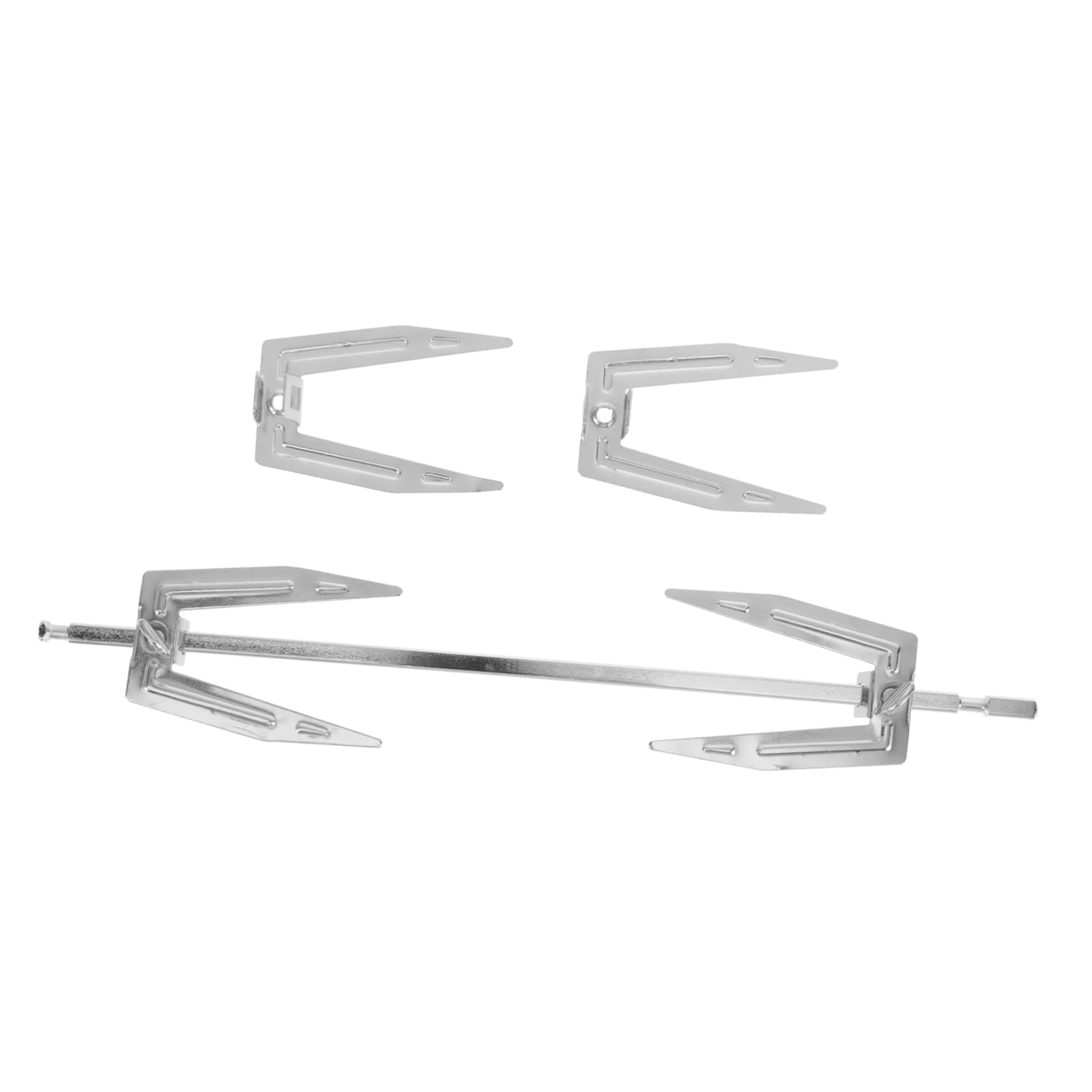 ifundom 1Set Kitchen Rotating Chicken Forks for Air Fryer Oven Roasting Tool with Rod Durable Bbq Grill Forks for Home Cooking and Outdoor