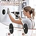 Likesing Circular Vinyl Record Display, Black Acrylic Now Playing Vinyl Record Wall Mount Album Holder, Covert Album Frames for Wall Decor of Office or Home, 2 Pack(Display Holder Only)