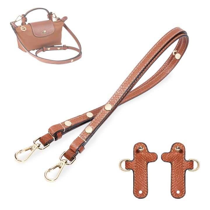 Image of Leather Purse Strap Replacement, Three-speed Adjustment Handbag Crossbody Shoulder Strap Kit for XSmall Tote Bag Women
