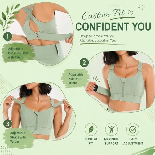 Image of Shoppy Villa - high Impact Sports Bra for Heavy Breast Full Coverage | Gym Bras for Women Workout | Yoga Bra,with Front Zipper Seamless Bra Push up Bras for Women | Black | 2X-Large