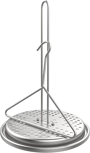 Kit de accesorios para freidora de pavo perforado, pollo, aves de corral, con mango de alambre, gancho elevador, base vertical para asador