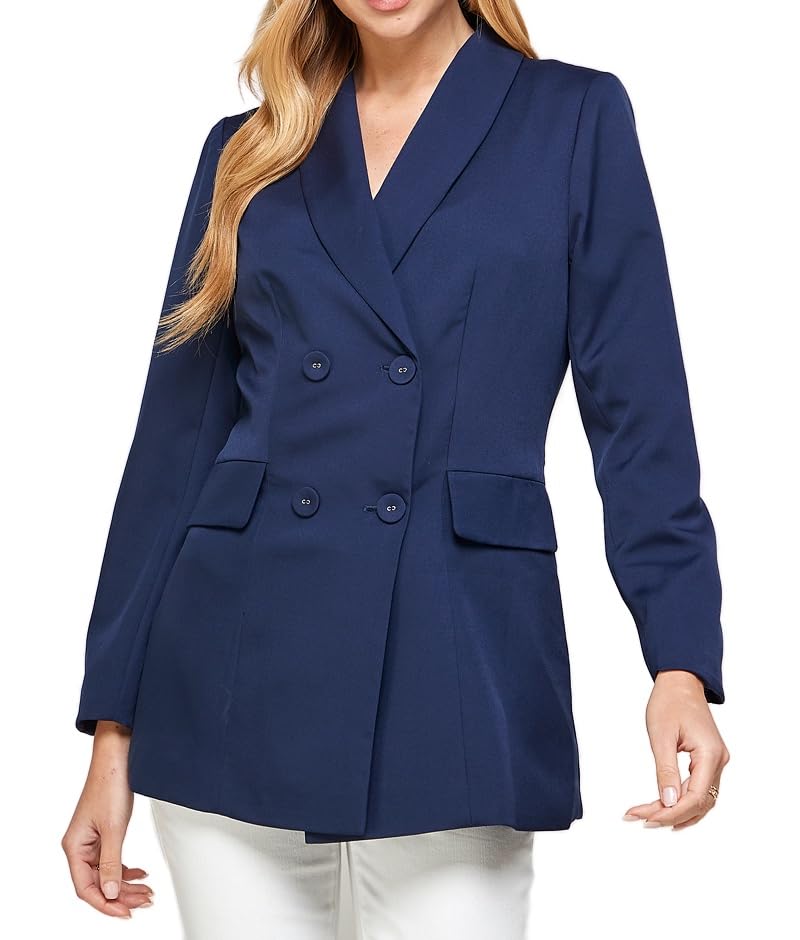 Available Long Sleeve Double Breasted Blazer2