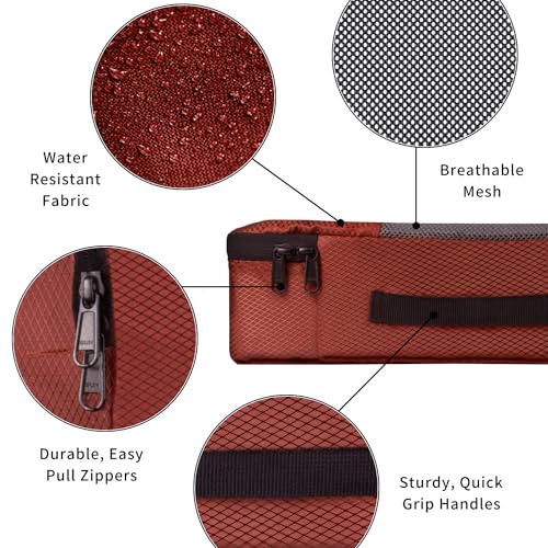 Image of Travalate 8 Set Packing Cubes 4 Various Sizes Travel Luggage Packing Clothes And Undergarment Organizer Bags Set For Men and Women - Red