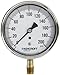 ASHCROFT Duralife Type 1009 Stainless Steel Case Dry Filled Pressure Gauge, Stainless Steel Tube and Bronze Socket, 3.5" Dial Size, 1/4" NPT Lower Connection, 0/200 psi Pressure Range