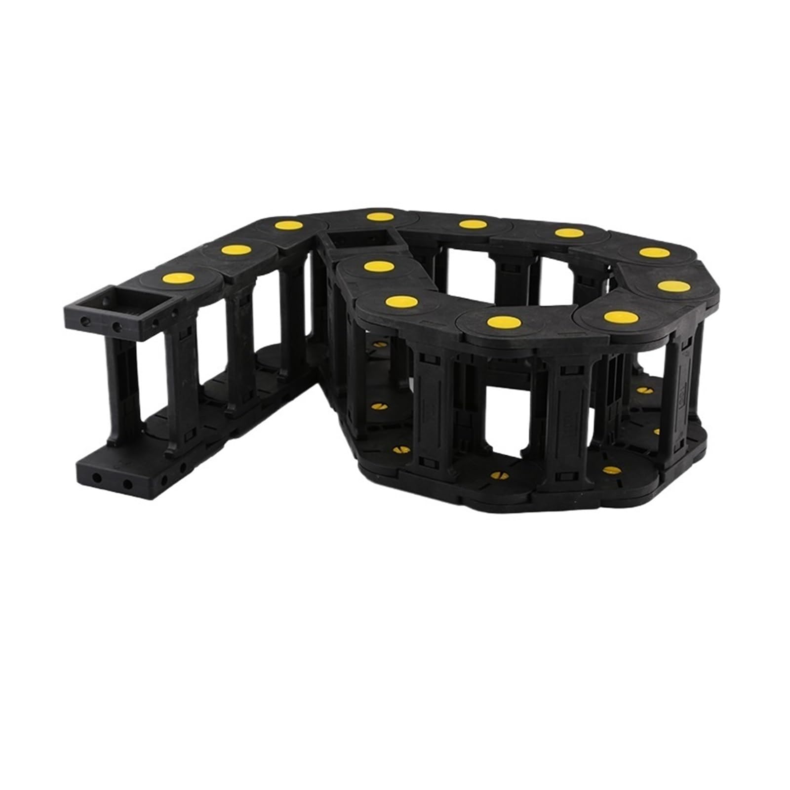Plastikowy stojak łańcuchowy do frezarki CNC, łańcuch napędowy z zamkniętym złączem końcowym (35 x 60 mm), trwałe rozwiązanie do zarządzania kablami dla wydajnej pracy narzędzi