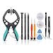 Kaisi Phone Repair Kit Suction Cup Pliers Opening Tools for Opening Cell Phone Screen and Shell Compatible for Cell Phone, iPhone, Samsung, iPad, iPod, MacBook, Tablet, Laptop and More, 11 Piece