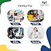 EPI Tri Fold Cardboard Display Board. Large 36 x 48in White Tri-fold Poster 24 Pack. Professional Presentation Boards with Rounded Corners for Science Fair Project, School and Business Presentations