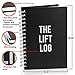 The Lift Log Workout Journal & Bookmark – 6 Month Undated (A5, 6”x 8”) Fitness Journal - Assist in Weight Loss & Weight Lifting Goals - A Workout Log Book for Your Gym Accessories & Any Work Out