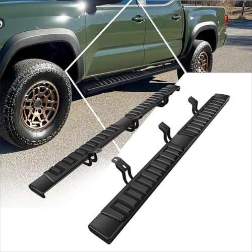 Estribos laterales aluminio negro 6" Toyota Tacoma 05-23