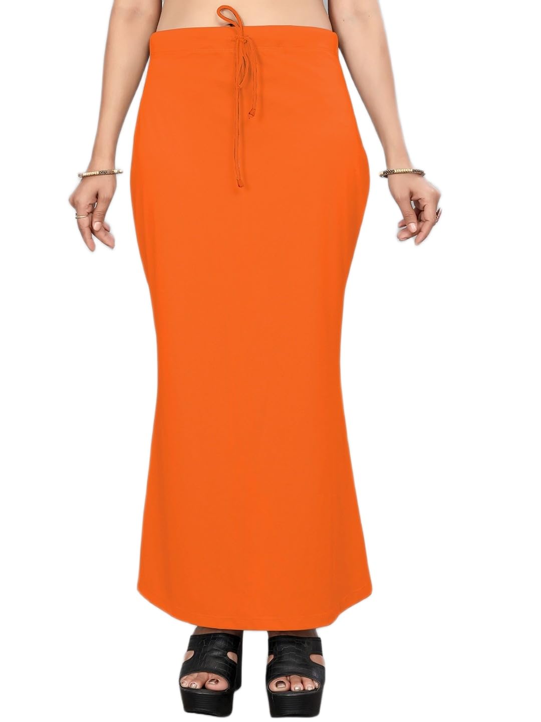 Women's 4-Way Stretchable Lycra Seamless Straight Saree Shapewear | Comfortable, Breathable, and Invisible Under Clothing Skirt | Ideal for All Saree Styles-image-2