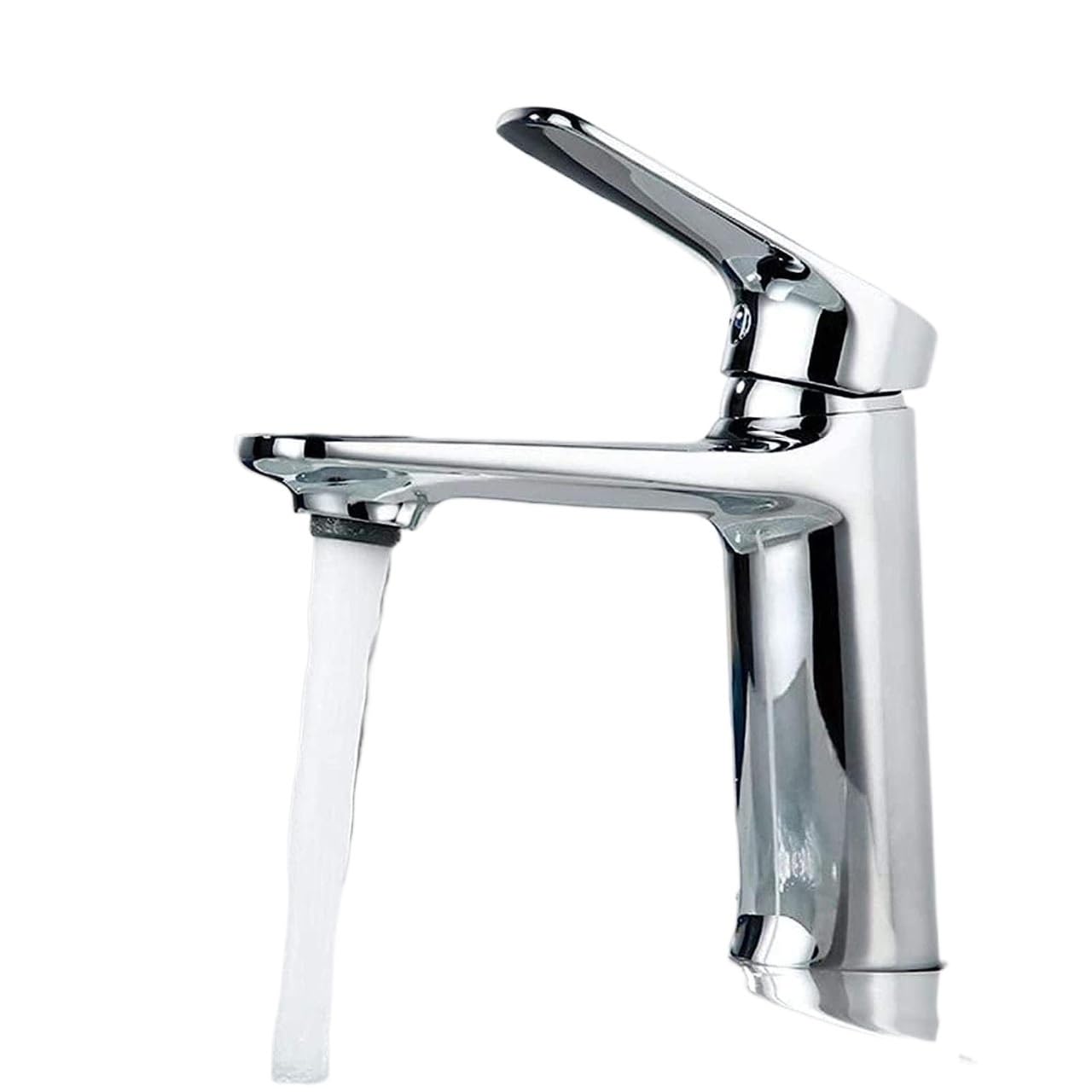 Robinet de cuisine chromé anti-corrosion en laiton pour stopper les fuites d'eau