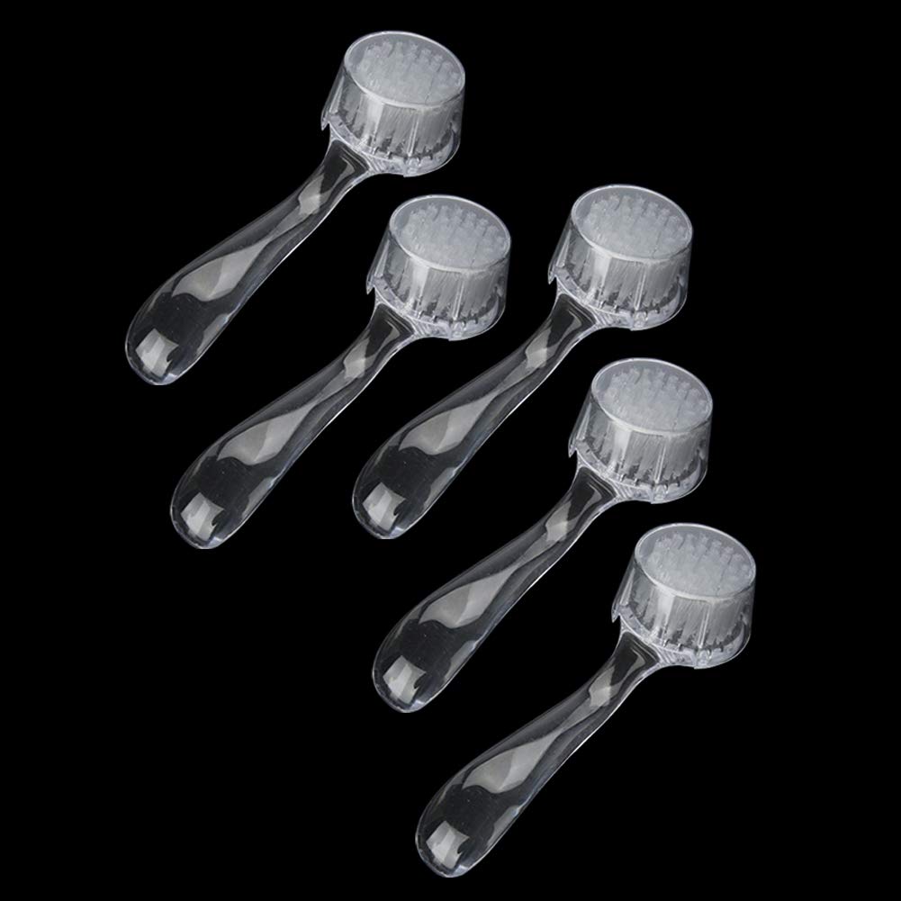 Pinceau léger en poudre pour ongles, brosse d'élimination de la poussière pour les ongles, confortable 5pcs salon de manucure artiste professionnel des ongles débutan