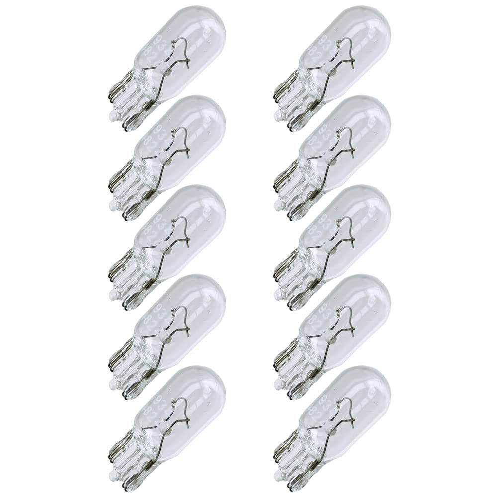 Replacement For ACDelco W5WLL, 12 Volt, Wedge Base Automotive Light Bulb (10 Pack)