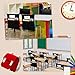 Sanwuta 24 Pack Classroom Chair Pockets, 15 x 17 Inch Book Storage Bags for Chair with Name Slot Students Chairback Pockets for Kindergarten Primary School Home(Black)