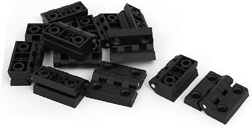 Miniatura 1 de X-DREE - Bisagras de tubo de plástico para puertas de hogar, 1.969 x 1.850 x 0.591in, 12 piezas (Bisagras de tope de rodamientos de plástico para