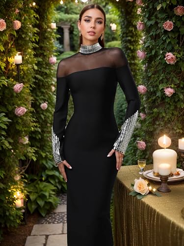 Image of Figdaw Elegant Long Prom Dresses Sexy Evening Gowns for Women Formal Events 2025