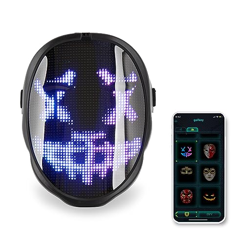 CHEMION Led Mask with Bluetooth App, Led Face Mask for Adults, Kids, Digital Face Mask for Birthday