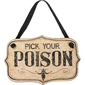 Primitives by Kathy Halloween Decor Pick Your Poison Ornament