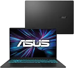 Notebook ASUS V16 V3607VU NVIDIA RTX 4050 Intel Core 5 210H 16GB Ram 512GB SSD Windows 11 Home Tela 16' LED FHD 144Hz Nível IPS Black - RP306W
