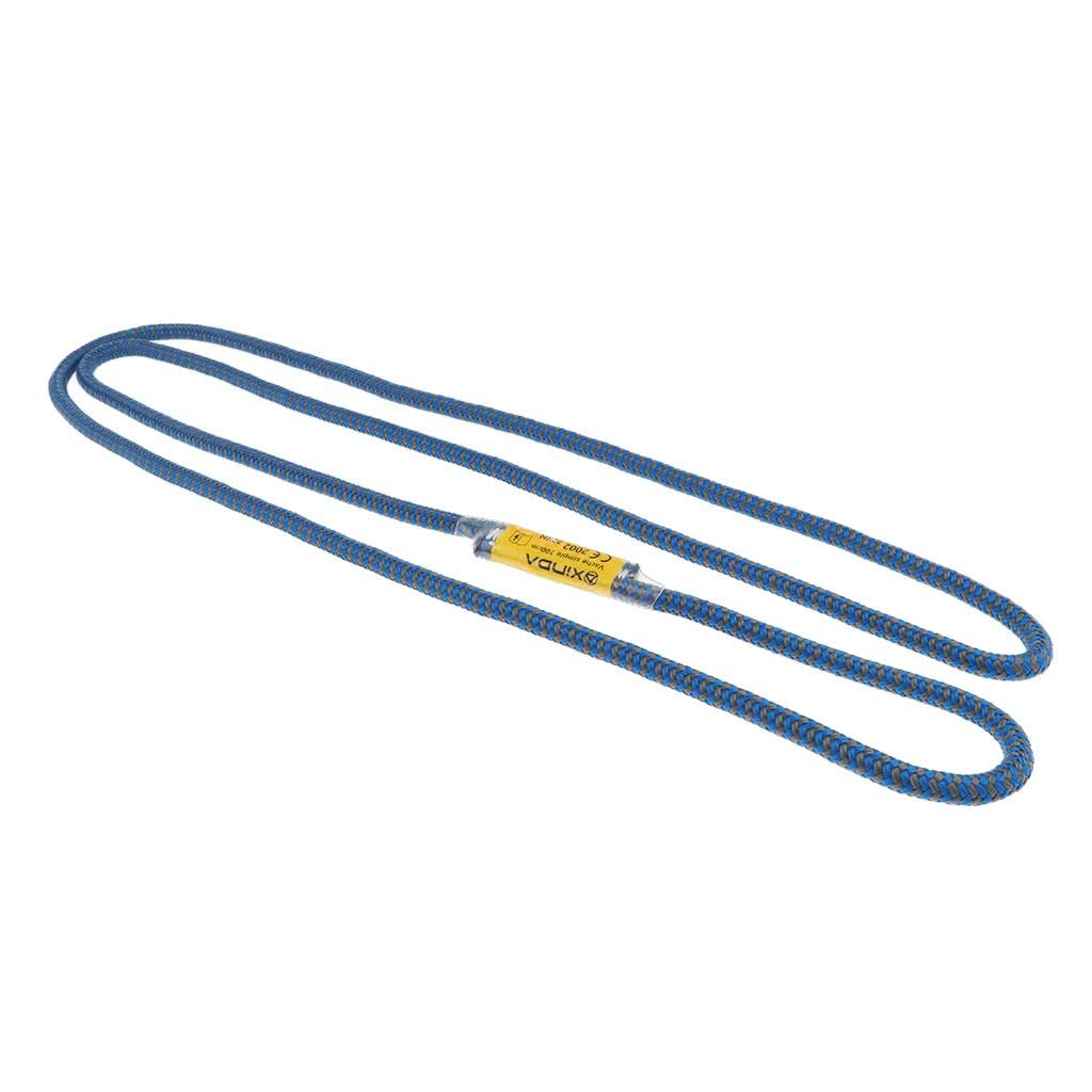 Prusik Loop Corda Nodo Prusik Attrezzatura Arrampicata Auto Block Modello CE in Poliammide 8mm Efficiente per Ziplining Arrampicata Alpinismo Arborist, Blu