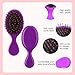 Yoande 24 Pcs Mini Brush Little Travel Mini Wet Hair Brush for Girls Detangling Soft Bristles Wet Hair for Kids Most Hair Types Smoothing with Ease Knots (Bright Colors)