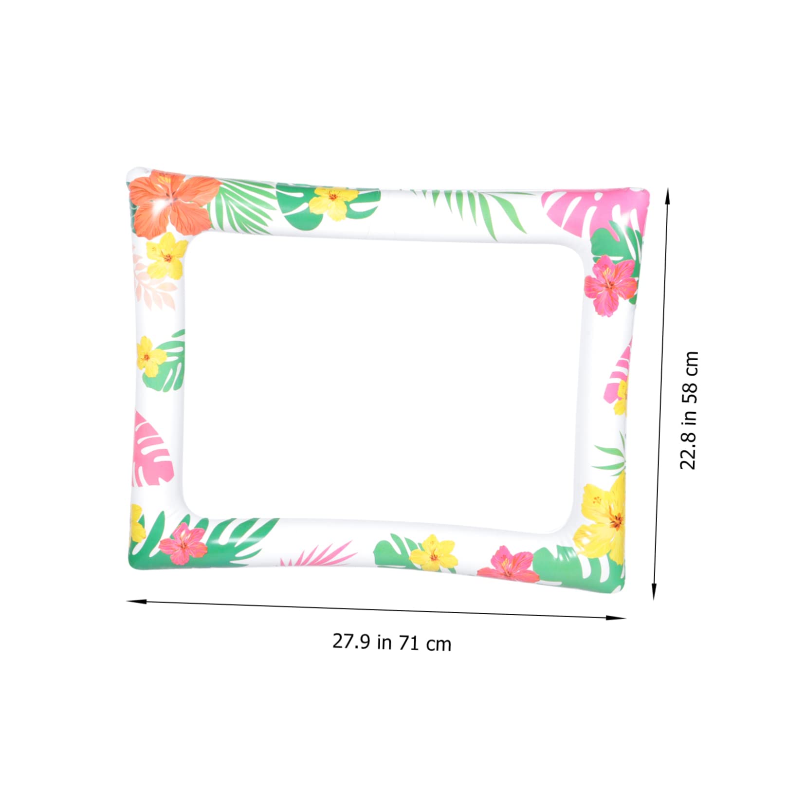 3 Stück Festival-Bild-Selfie-Rahmen thematisiert Strandfoto Die Requisiten für Party-Fotoautomaten bilderrahmen Hawaiischer Fotorahmen Party-Foto-Requisite PVC Bunt