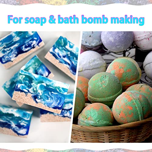 Mica Powder For Epoxy Resin, 32 Colors X 5G Mica Pigment Powder Metallic Colors Shimmer Glitter Powder, For Soap Making,Bath Bomb, Candle Making, Art Crafts, Resin Dye, Nails, Slime #TOP3