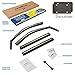 Goodyear Shatterproof in-Channel Window Deflectors for Chevrolet (Chevy) Silverado/GMC Sierra 1500 2019-2025 Crew Cab,Rain Guards,Window Visors,Vent Deflector, Truck Accessories,4pcs- GY003415LP