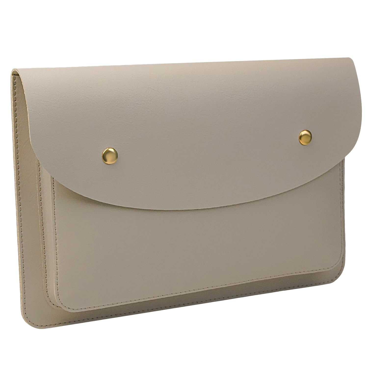 Laptophülle aus Leder 14 Zoll kompatibel mit MacBook Pro 14/Surface Laptop 13,5/Alt MacBook Pro/Air 13, Surface Pro 9, Farbe Sand