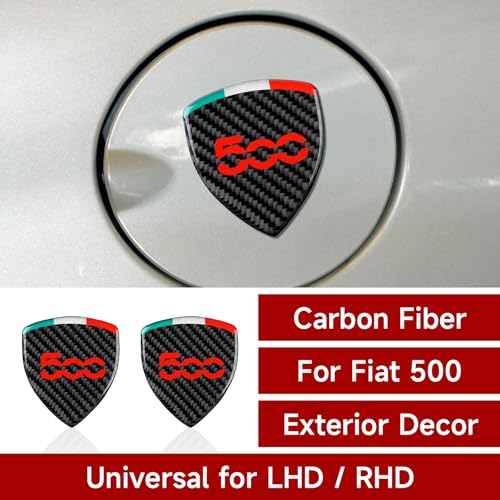 2PCS Universale Auto Emblema Decalcomania Fibra di...