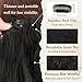 BARSDAR Wavy Black Brown Clip in Hair Extensions - Black Brown Wavy Clip in Hair Extensions for Women - 12 Inch 6 PCS Easy Wear Thick Soft Synthetic Natural Looking Hairpieces Daily Party Halloween