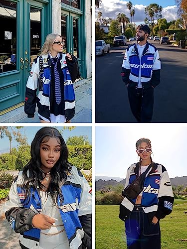 Aelfric Eden Men's Motorcycle Jacket Blackair Moto Varsity Baseball Jacket Women Vintage Coats4
