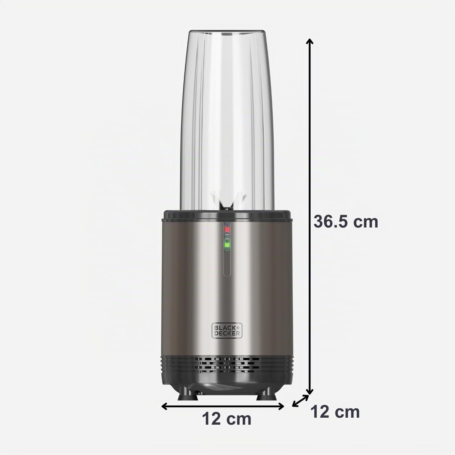 Black+Decker- Batidora de vaso individual | 1000W | 700ml | 2 Vasos Portátiles de Tritán | Cuchillas Inox 304 | Pica Hielo | Apta para Lavavajillas | Base Antideslizante | Acabados Antihuellas