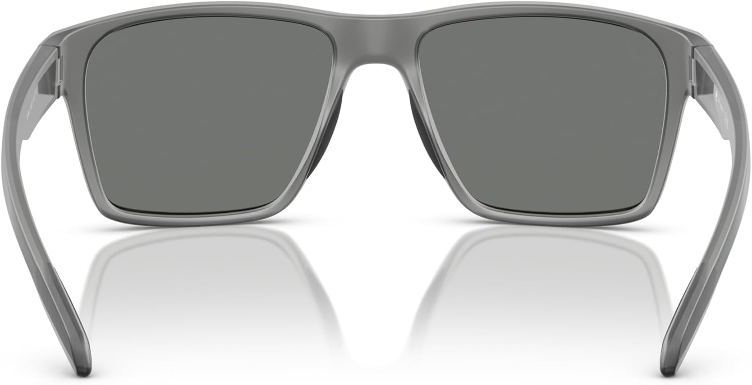 Native Man Sunglasses Matte Smoke Crystal Frame, Blue Lenses, 56MM