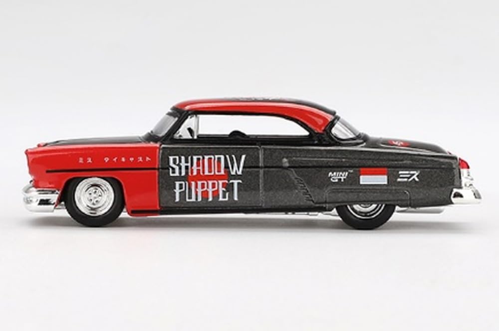MINI GT 1954 Capri Hot Rod Shadow Puppet Red and Dark Gray x MIZU Diecast 2024" Limited Edition 1/64 Diecast Model Car MGT00874 1