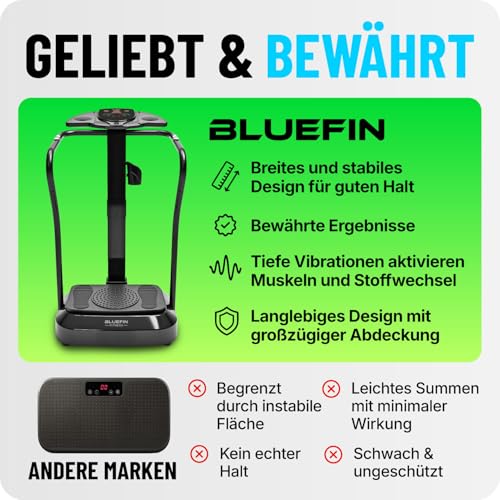 Bluefin Fitness Vibrationsplatte Pro Modell | Verbessertes Design - 7