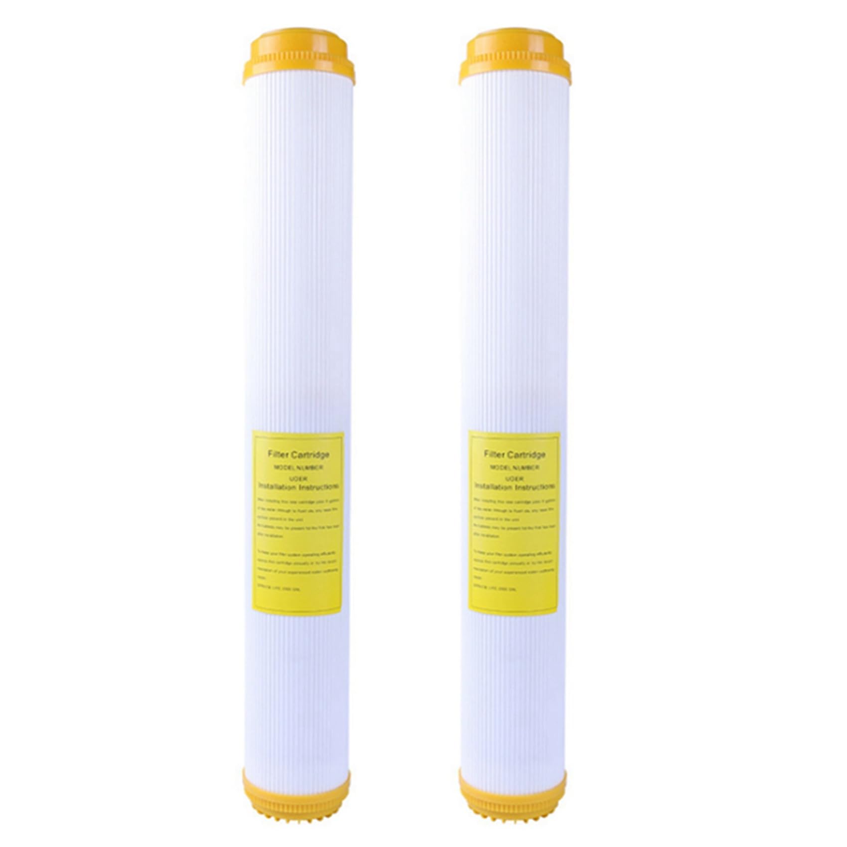 Hndhbfgrt 2PCS 20 Inch Resin Filter Softened Pure Water Ion Exchange Removes Descaling/Alkaline Water Purifier System