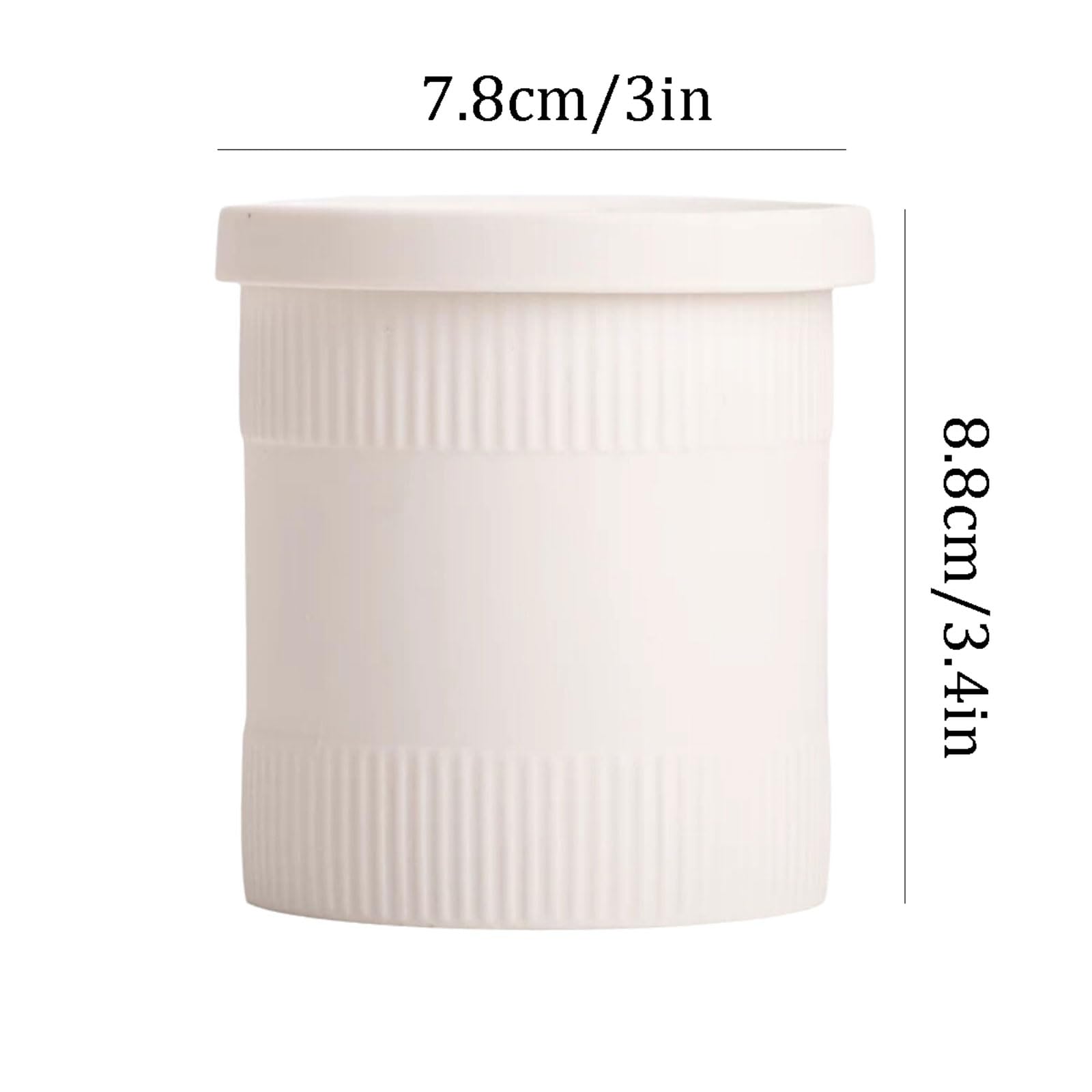 Exquisito Velas de cerámica con tapa hechas con cera de soja y aceites esenciales, velas en tarro reutilizables, de larga duración, perfumadas for el hogar meloso(Balsam Cardamom)