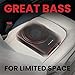 BOSS Audio Systems SLIM10 Elite Series 10 Inch Powered Car Subwoofer - Low Profile, Remote Subwoofer Control, Built in Amp, Under Seat