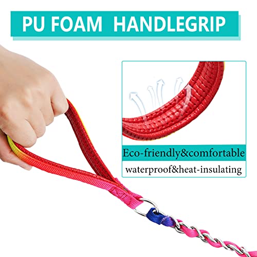 Duckygoo Chew Proof Dog Leash Large Dogs, Heavy Duty Chain Leash For Large Breed Dogs, Metal Dog Leash With Padded Handle, Dog Metal Tactical Leash For Medium & Large Dogs #TOP2