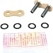 D.I.D Rivet Connecting Link for 520 Pro-Street VX2 Series X-Ring Chain - Gold ZJ520VX2G
