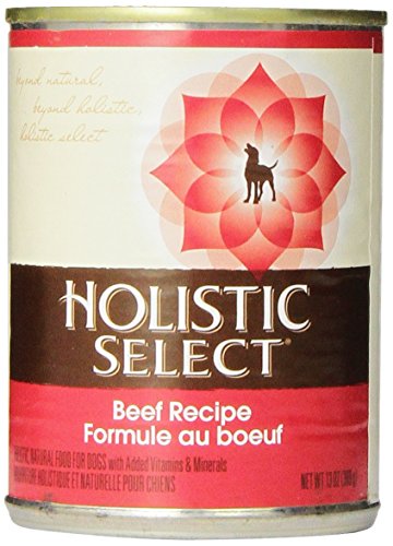 Holistic Select Canned Dog Food, Beef Recipe, 13-Ounce Cans, 12-Pack