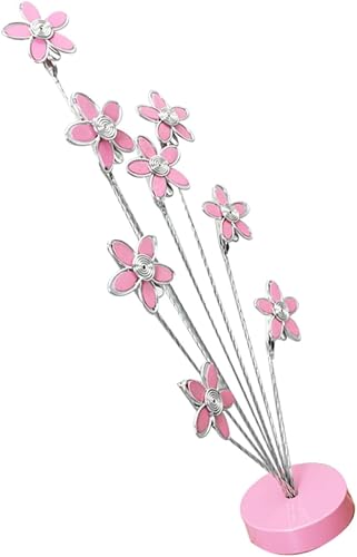 ARTIBETTER Carpeta de notas de flores, decoración de escritorio retro, soporte de clip para fotos múltiples, decoración de boda de acero inoxidable