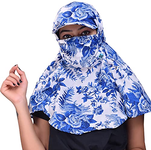 Image of Kavach Ready-to-wear Printed Fashionable full face covering comfortable soft Mask Scarf for pollution sun dust heat protection in summer